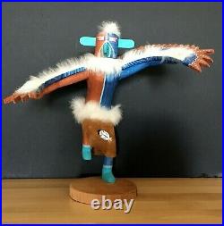 RARE WATER BIRD Kachina Doll 12 Authentic Native American, Signed Navajo 1980s