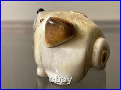 RARE Zuni Artist Ray Tsalate hand carved dog fetish Signed