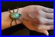RARE-vintage-Native-American-SPIDER-cuff-bracelet-STERLING-TURQUOISE-01-dy