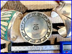 RARE vtg SOUTHWESTERN THUNDERBIRD TRINKET TRAY Fred Harvey era STERLING 46g dish