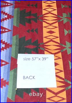 Ralph Lauren Home Rare Vtg Fabric Cott Woven Native Amer. DesignBeacon Blanket