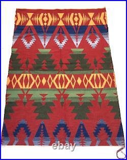 Ralph Lauren Home Rare Vtg Fabric Cott Woven Native Amer. DesignBeacon Blanket