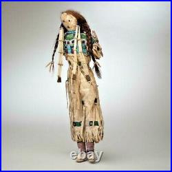 Rare 1880's Plains Doll Amazing Beadwork