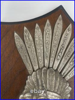 Rare 1947 Camp Mishawaka Navajo Native American Plaque