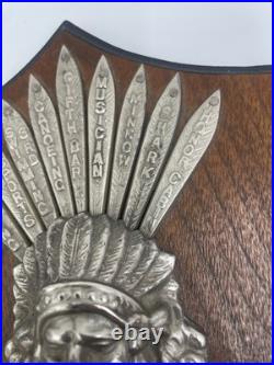 Rare 1947 Camp Mishawaka Navajo Native American Plaque