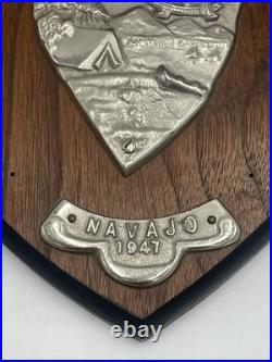 Rare 1947 Camp Mishawaka Navajo Native American Plaque