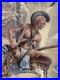 Rare-1987-Glen-Barnes-Signed-Native-American-Art-Print-Triple-Matted-Framed-01-fm