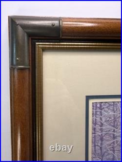 Rare 1987 Glen Barnes Signed Native American Art Print Triple Matted Framed