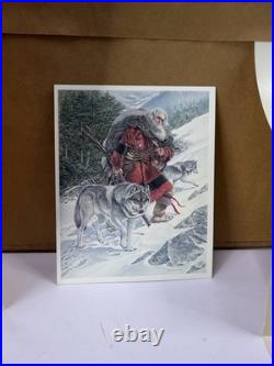 Rare 1987 Glen Barnes Signed Native American Art Print Triple Matted Framed