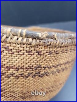 Rare 19c Large Modoc Klamath Sprague River Native American Basket 11x 8