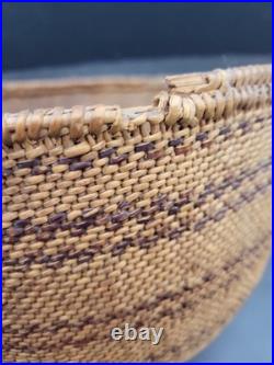 Rare 19c Large Modoc Klamath Sprague River Native American Basket 11x 8
