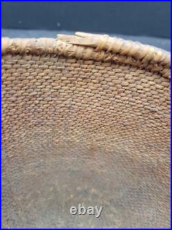Rare 19c Large Modoc Klamath Sprague River Native American Basket 11x 8