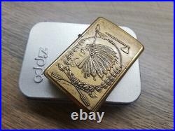 Rare 2002 Zippo Barrett Smythe Native American Indian Chief Head Warrior Arrow