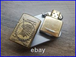 Rare 2002 Zippo Barrett Smythe Native American Indian Chief Head Warrior Arrow