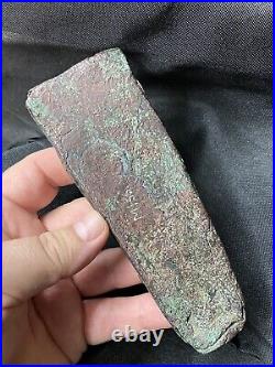 Rare 6 Long Copper Celt / Axe Found In Mississippi Ex Roy Pohler Collection