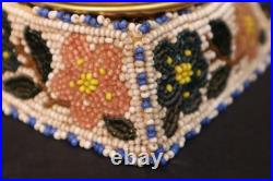 Rare ATQ Plateau Nez Perce Native American Floral Full Beaded Box Ashtray
