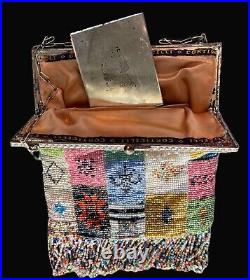 Rare Antique Micro Beaded Purse Native American/Roaring 20's-Nice Condition