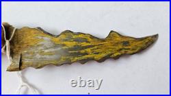 Rare Antique Native American Apache 9 Belt Knife Stag Bone Handle ca 1930