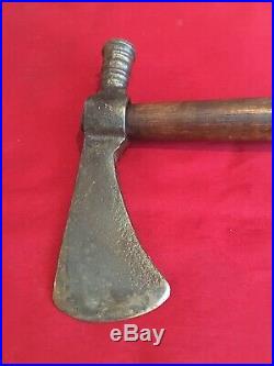 Rare Antique Native American Indian Forged Iron Axe/Hammer Tomahawk