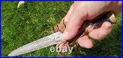 Rare Antique Native American Knife Collection Stag Bone Handle Elk Apache Dagger