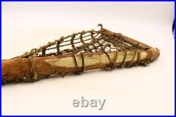 Rare Antique Native American Lacrosse Stick 46.5 Unbranded Octagonal Handle