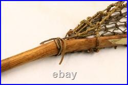 Rare Antique Native American Lacrosse Stick 46.5 Unbranded Octagonal Handle