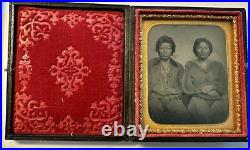 Rare Antique Native American Tintype Photo Modoc Indians 1850s Original