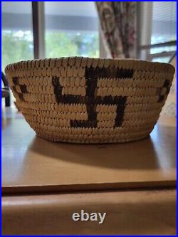 Rare Antique Native American Whirling Log Basket