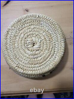 Rare Antique Native American Whirling Log Basket