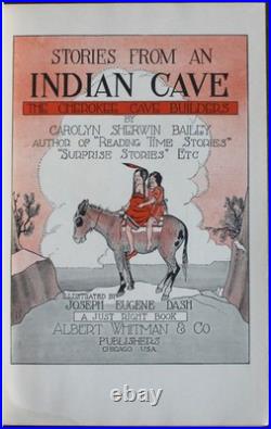 Rare Antique Old Book Cherokee Native American Indian Cave Fairy Tales 1926
