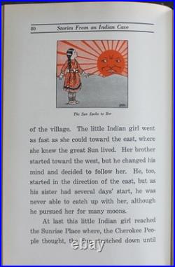 Rare Antique Old Book Cherokee Native American Indian Cave Fairy Tales 1926