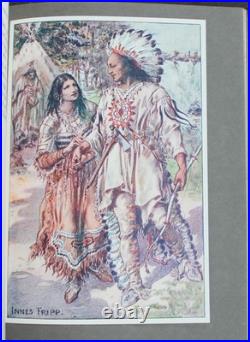 Rare Antique Old Book Story Hiawatha 1912 Native American Indian Magic Myth