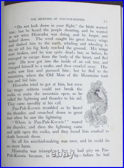 Rare Antique Old Book Story Hiawatha 1912 Native American Indian Magic Myth