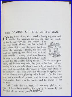Rare Antique Old Book Story Hiawatha 1912 Native American Indian Magic Myth