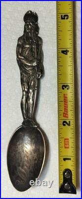 Rare Antique Sterling Co. Full-Figured Native American Circa (1890-1910)