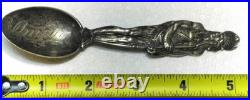 Rare Antique Sterling Co. Full-Figured Native American Circa (1890-1910)