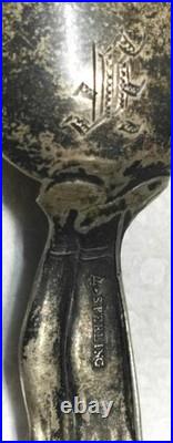 Rare Antique Sterling Co. Full-Figured Native American Circa (1890-1910)
