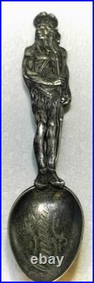 Rare Antique Sterling Co. Full-Figured Native American Circa (1890-1910)