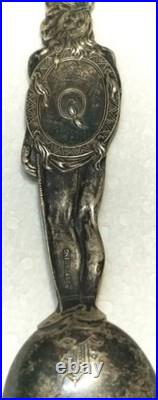 Rare Antique Sterling Co. Full-Figured Native American Circa (1890-1910)