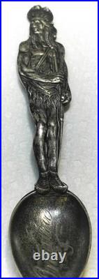 Rare Antique Sterling Co. Full-Figured Native American Circa (1890-1910)