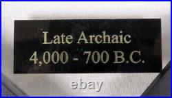 Rare Arrowhead Native American Indian Late Archaic 4,000-700 BC Framed Artifact