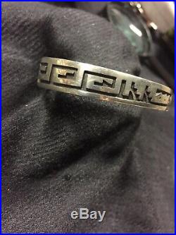 Rare Ben Mansfield Hopi Tribe Native American Sterling Silver Bracelet Cuff