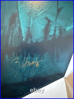 Rare Ben Wright STANDING DEER MAN Native American LAKOTA Hand Signed Print 27x40