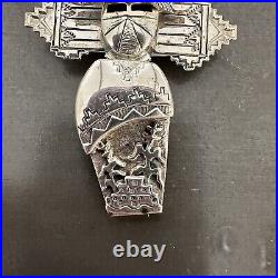Rare Bennie Ration Kachina Pendant Sterling Silver Convertible Pin Navajo