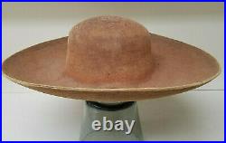 Rare Boss Plains Animal Fiber Handmade Stetson-Style Cowboy / Native Indian HAT