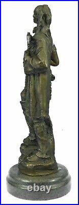 Rare Bronze Sculpture Extra Large B. Wood Native American Indian Statue Figurine