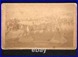 Rare Cabinet Photo Pine Ridge Agency Wounded Knee Native American Historical