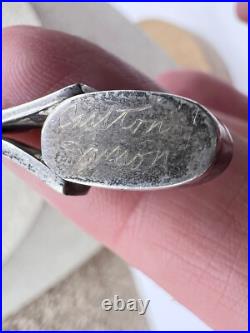 Rare Carlton Jamon Signed Unique Sterling Silver Zuni Necklace Native 16