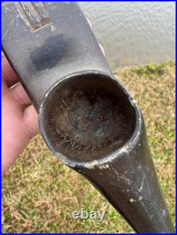Rare Carved Native American Animal Effigy Pipe
