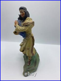 Rare Ceramic Native American Women Protecting Baby Beautiful Hand Painted